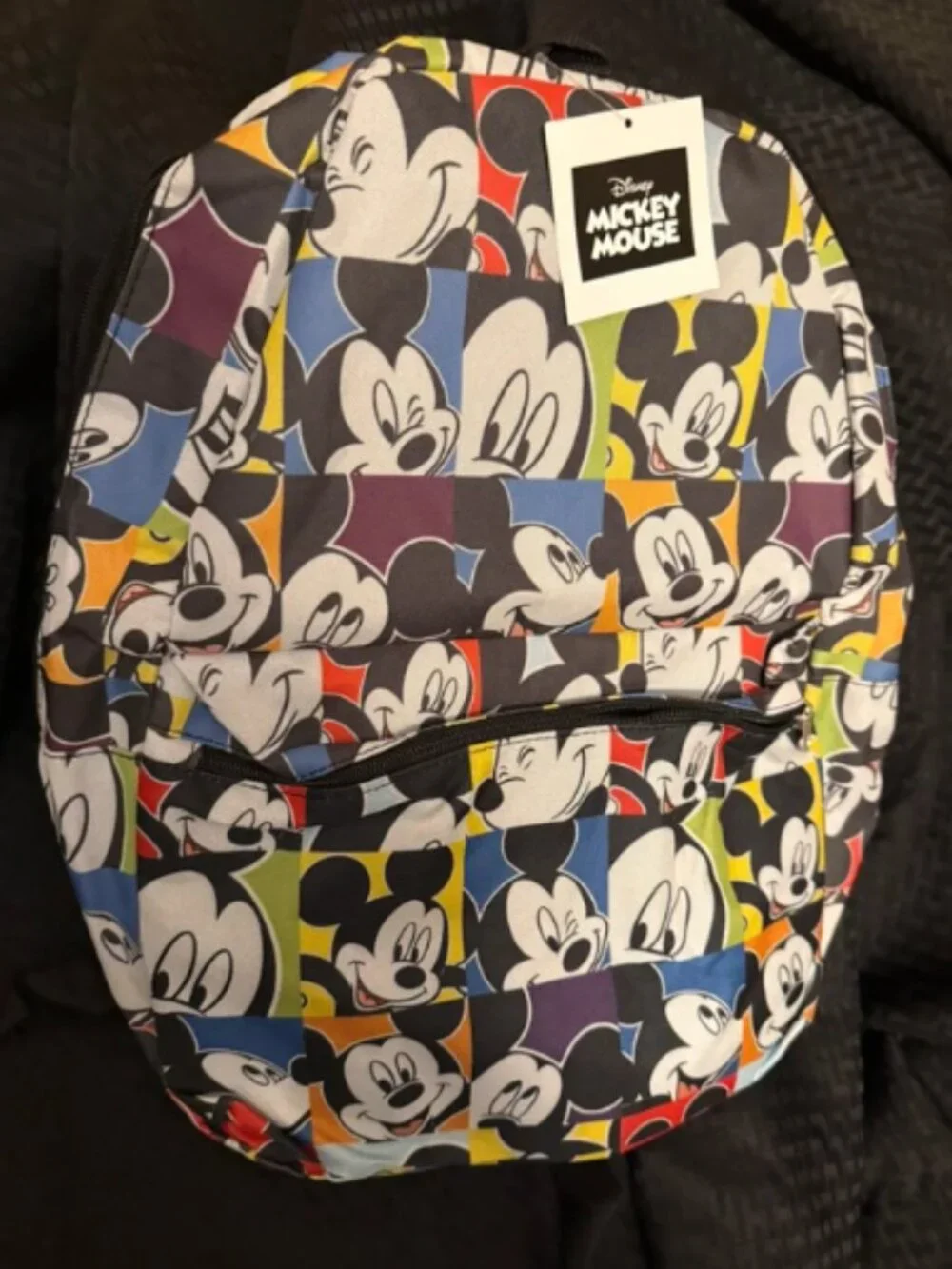 Mickey Mouse Fast Forward Backpack AOP Disney Character Large Book Bag 18